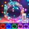 33FT 100 LED Color-Changing Fairy Lights with USB & Remote – 16 Colors + 6 Holiday Colors, 12 Modes, Adjustable Brightness & Timer, Indoor Bedroom, Halloween, Christmas, Classroom Party Lights